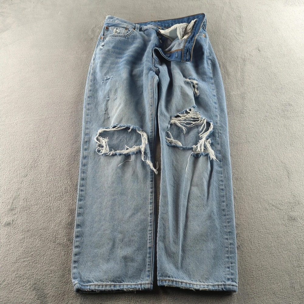 Levi's Light Blue Distressed Bootcut Jeans